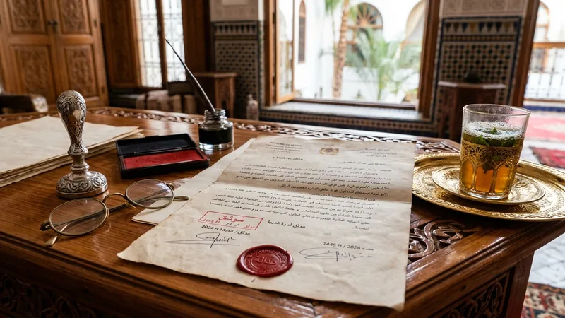 الوثائق الإدارية والأختام الرسمية لعقد الزواج بالمغرب