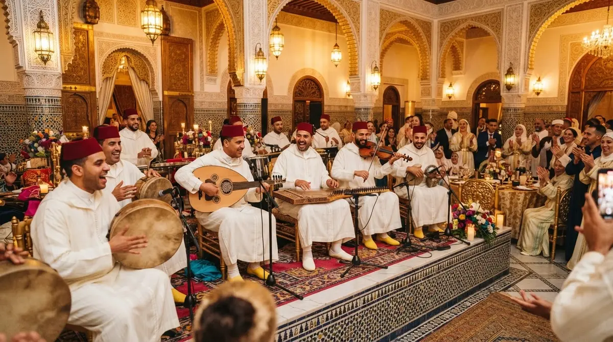 بوفيه عرس مغربي تقليدي