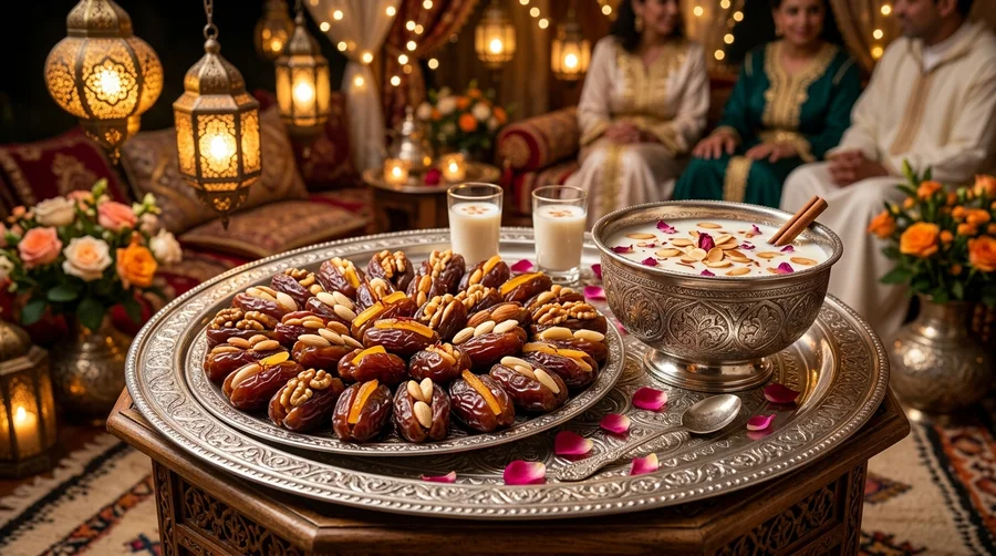 صينية الحليب وتمر المجهول المعمر في الدفوع المغربي