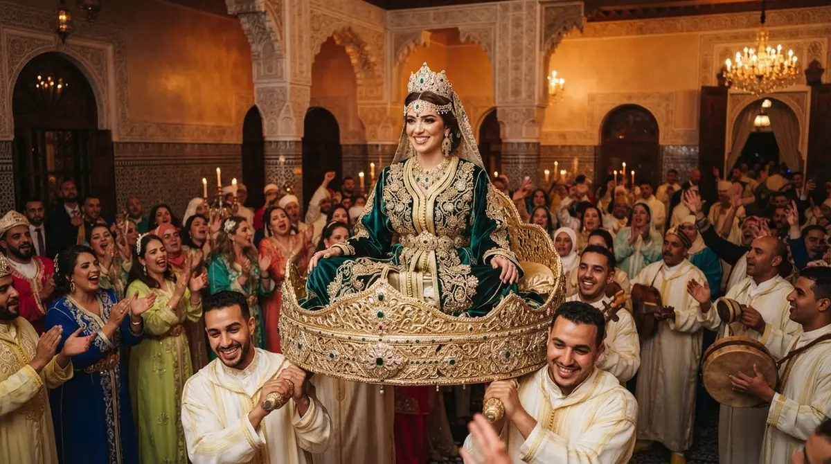 النكافة تساعد العروس في تجهيزاتها